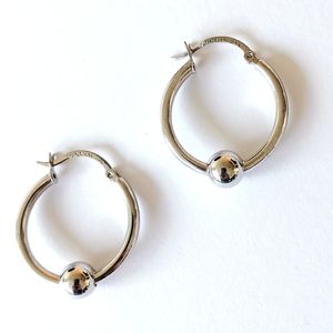 .925 sterling minimalist hoop earrings